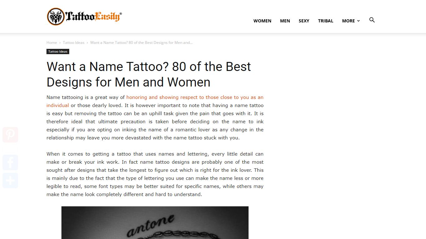 Want a Name Tattoo? 80 of the Best Designs for Men and Women