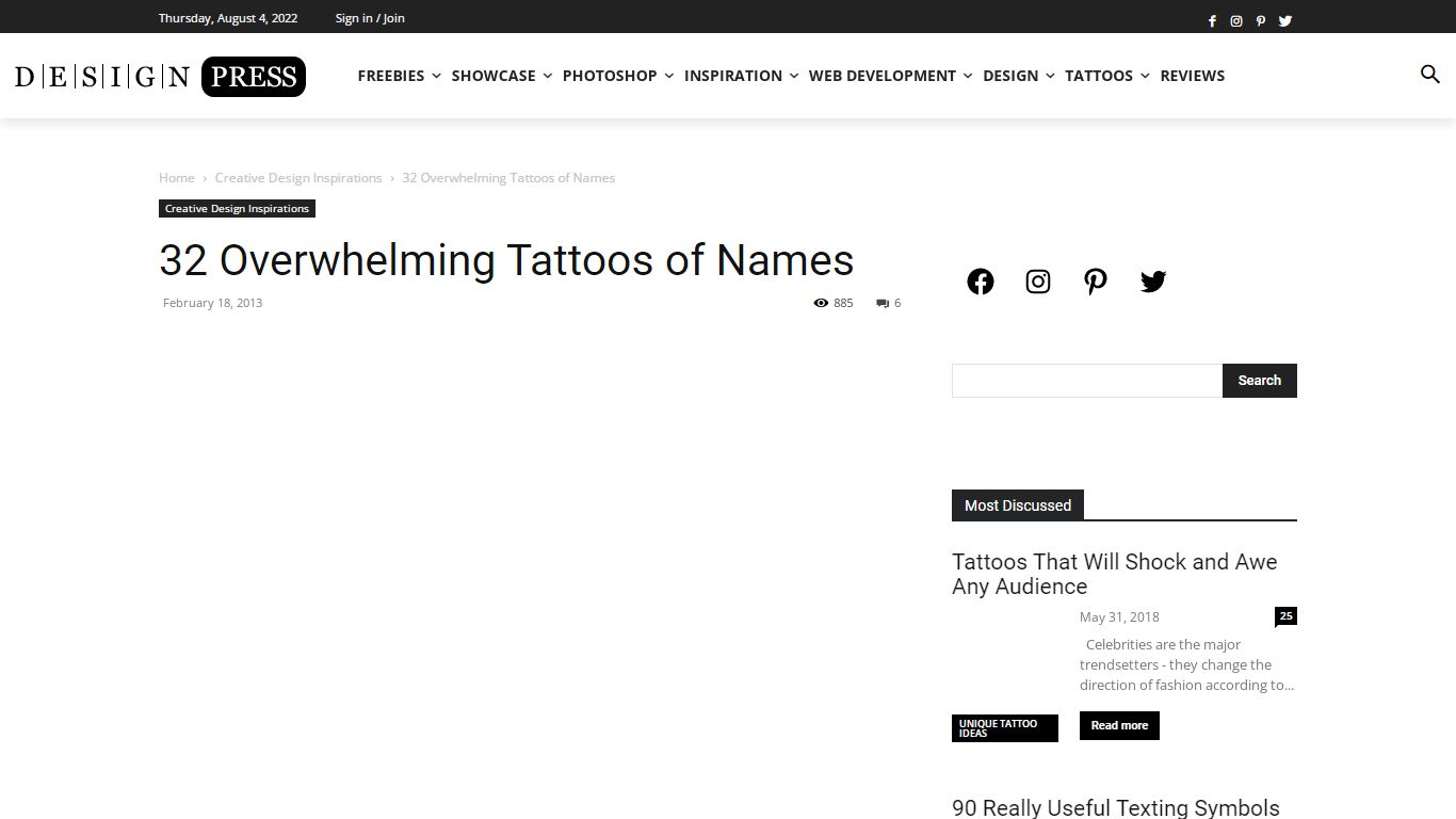 32 Overwhelming Tattoos of Names - SloDive - Design Press